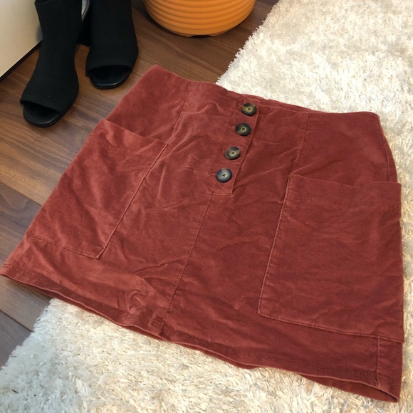 ✨Velvet✨ Urban Outfitters BDG Copper Mini Skirt - Picture 1 of 5